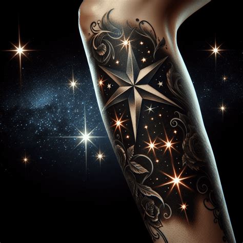 tatuajes de estrellas en la pierna|90 Tatuajes de estrellas: Galería de diseños